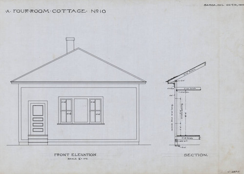 A Four Room Cottage No. 10 Samoa, Cal