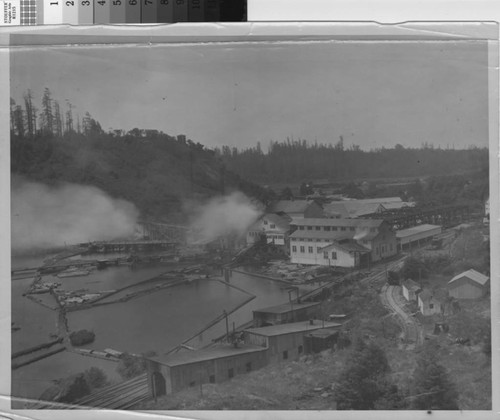 [Little River Mill and log pond, Bullwinkle, Cal.]