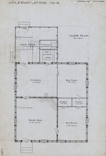 A Four Room Cottage No. 10 Samoa, Cal