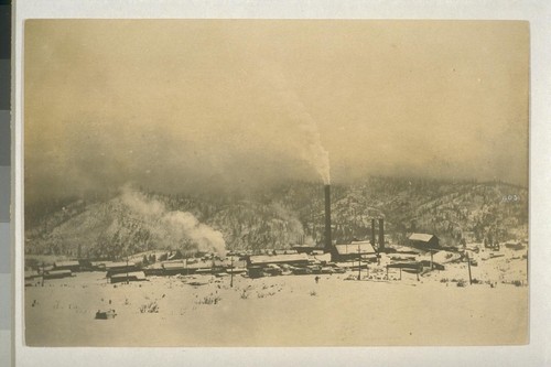 [Bully Hill Smelter, during winter.]