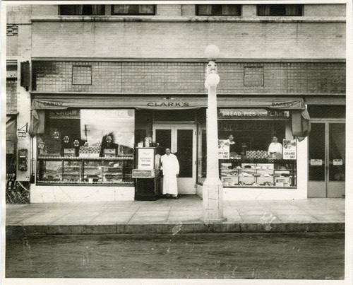 Upland Photograph Business; Exterior of Clark's Bakery / Bob Baughman