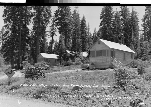 A Few of the Cottages at Plumas Pines Resort, Almanor, Calif