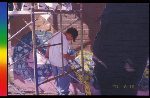 Wyoming Mural Team at Work