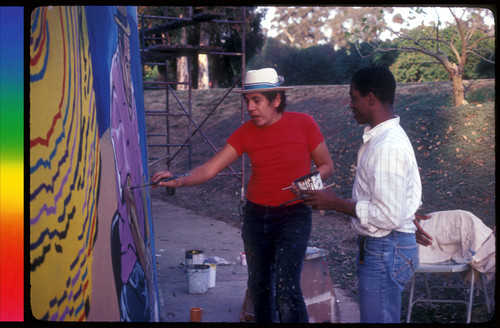 Painting the Centro Cultural de la Raza Building