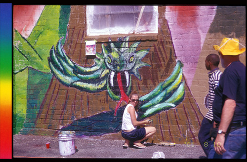 Wyoming Mural Team at Work