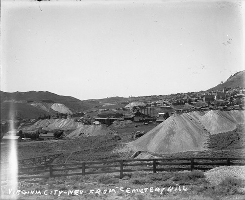 Virginia City, Nevada from Cemetery Hill. [negative]