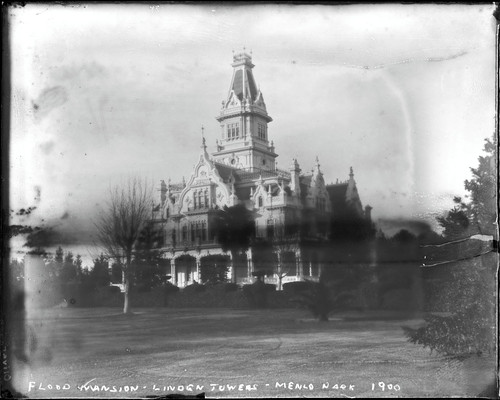 Flood Mansion, Linden Towers, Menlo Park, California. [negative]