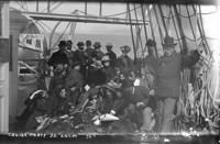 "Cruise party, S.S. Ancon," at Safety Cove. [negative]