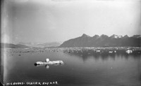 "Icebergs, Glacier Bay," Alaska. [negative]