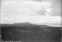 Diamond Head, Honolulu, Hawaii. [negative]