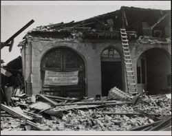 Santa Rosa City Hall earthquake damage, 1906