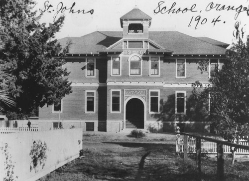 St. John's Lutheran School, Orange, California, 1904