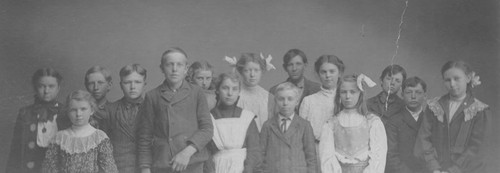 Orange Grammar School fourth grade class group portrait, 1902-1903