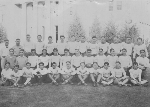 Orange Union High School varsity football team, Orange, California, 1929