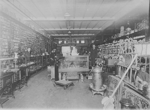 Orange Hardware Co. store on S. Glassell, Orange, California, 1908