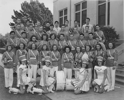 Orange Union High School Band, Orange, California, 1947