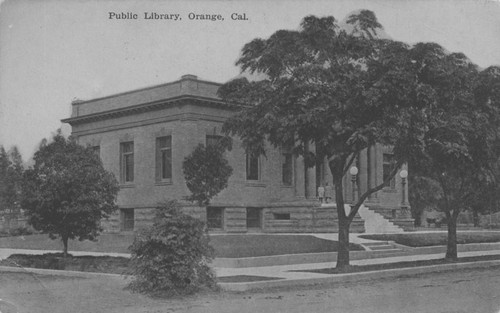 Orange Public Library, Carnegie building, 407 East Chapman Avenue, Orange, California, 1909