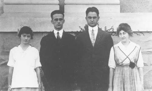 Orange Union High School Student Body officers, Orange, California, 1915-1916