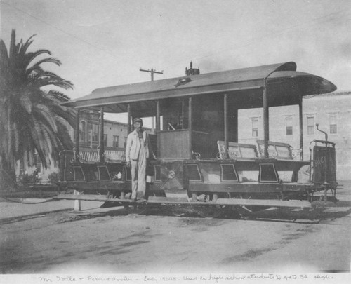 Orange streetcar "Orange Dummy," Orange, California, ca. 1903