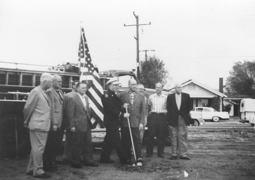 Orange Fire Station #2 ground breaking ceremony, Orange, California, 1959