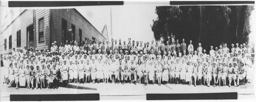 Santiago Orange Growers Assocation workers, Orange, California, ca. 1930