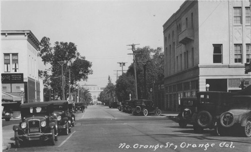 North Orange Street in Orange, California, ca. 1925