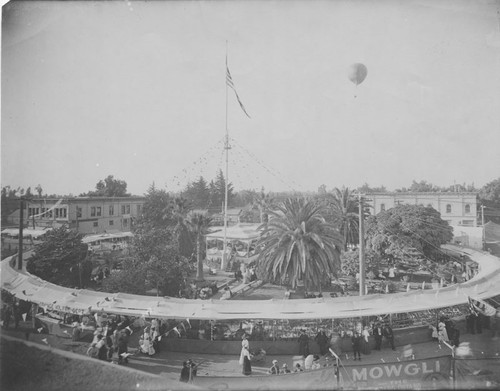 1910 Street Fair in the Plaza, Orange, California