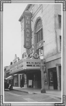 Orange Theater on North Glassell Street, Orange, California, 1934