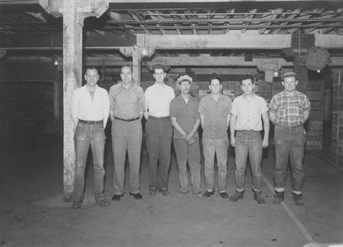 Santiago Orange Growers Association packing house employees, Orange, California, ca. 1950