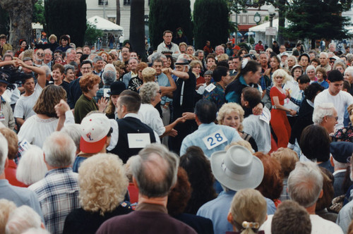 Gogh Van Orange Art and Music Festival, Swing Dance Contest at the Plaza, Orange, California, 1995