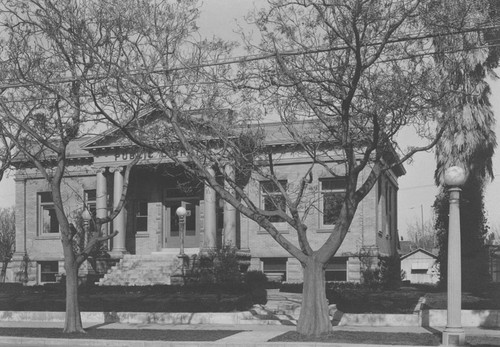 Orange Public Library, Carnegie building, 407 East Chapman Avenue, Orange, California, ca. 1930