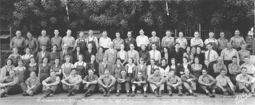 Anaconda Wire and Cable Company of California employees, Orange, California, 1936