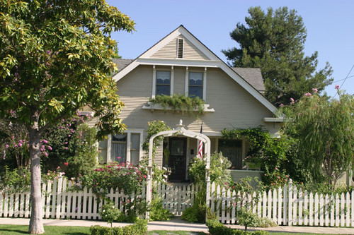 Transitional style home, East Palmyra Avenue, Orange, California, 2003