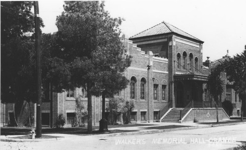 Walker's Memorial Hall, St. John's Lutheran Church property, Orange, California, 1942