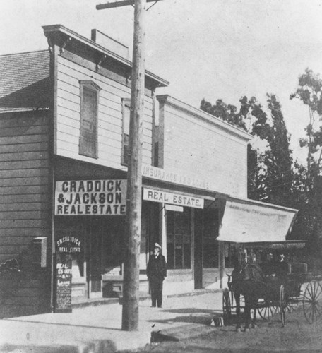 Craddick & Jackson Real Estate office, Orange, California, 1903