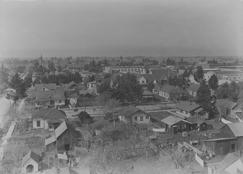 View of Orange, California, looking west, ca. 1914