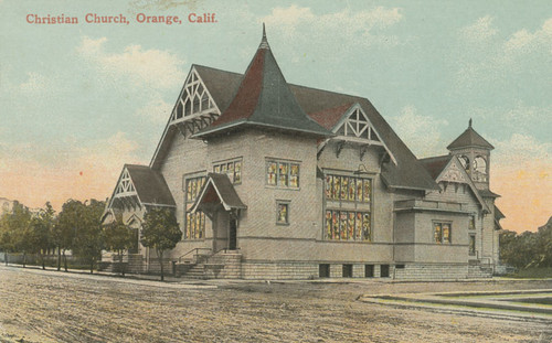 First Christian Church, East Chapman Avenue, Orange, California, ca. 1915