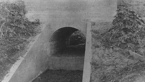 Irrigation ditch and culvert, Orange, California, ca. 1910