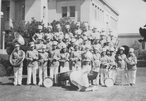 Orange Union High School Band, Orange, California, 1944