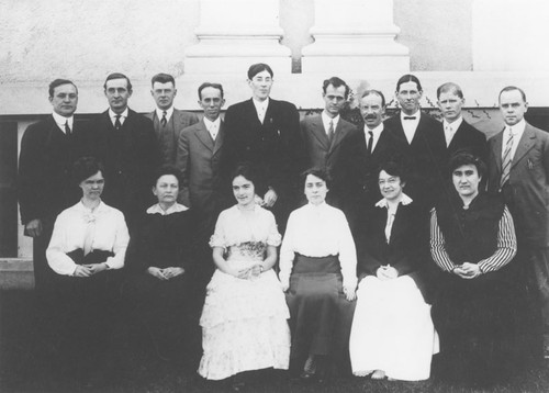 Orange Union High School faculty, Orange, California, 1916