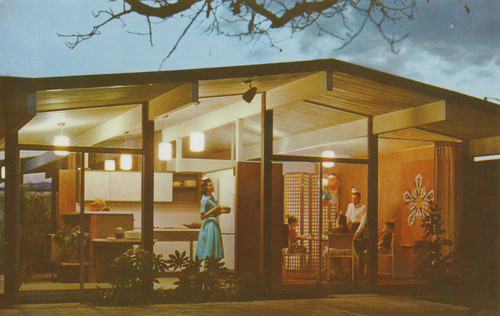 Eichler model home advertisement, ca. 1960