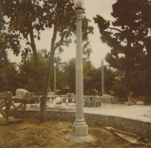 Pitcher Park construction, Orange, California, ca. 1990-1991