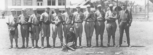 Orange Union High School Baseball Team, Orange, California, 1916