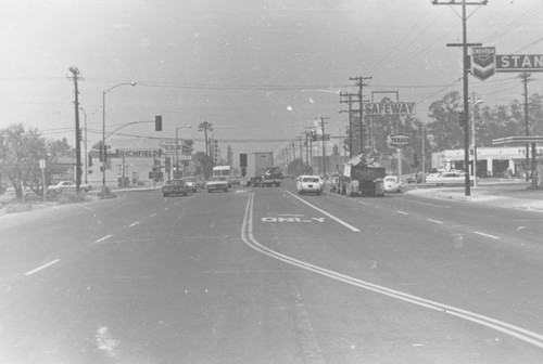 Road construction, Orange, California, 1966-1967