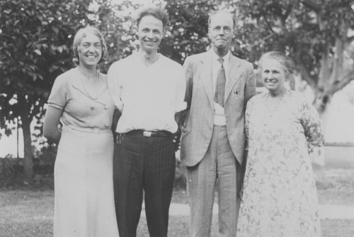 Group portrait of Alice and Laurence Pitcher, with Henry and Grace Pitcher