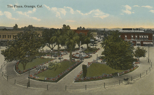 Plaza Square, Orange, California, ca. 1910