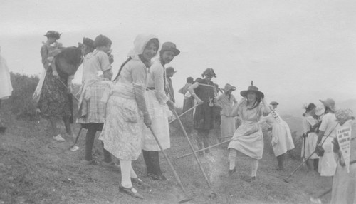 Orange Union High School "O Day" at Orange County Park, Orange, California, 1923