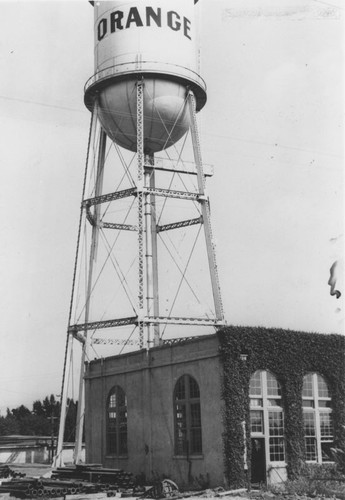 City of Orange Water Tower, Orange, California, 1938