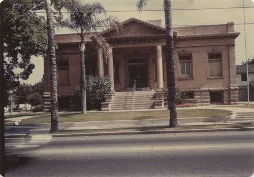 Orange Public Library, Carnegie building, 407 East Chapman Avenue, Orange, California, ca. 1950