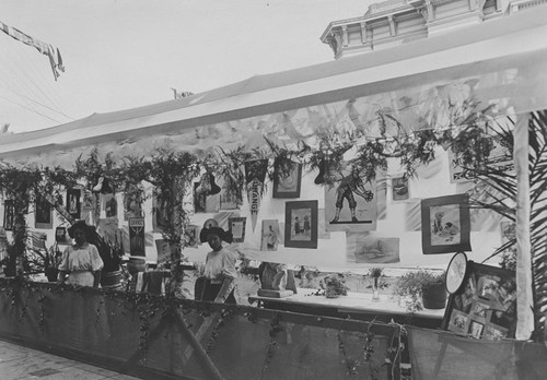 1910 Street Fair, Orange Union High School Booth, Orange, California